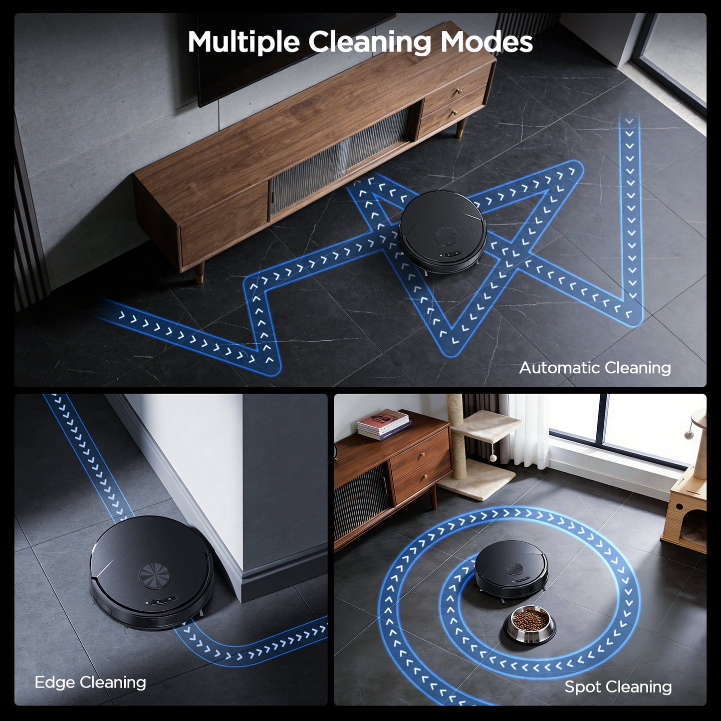 ONSON 8000Pa Robot Vacuum Cleaner and Mop Combo, 2 in 1 Vacuum and Mop With Wi-Fi, Ideal for Hard Floors