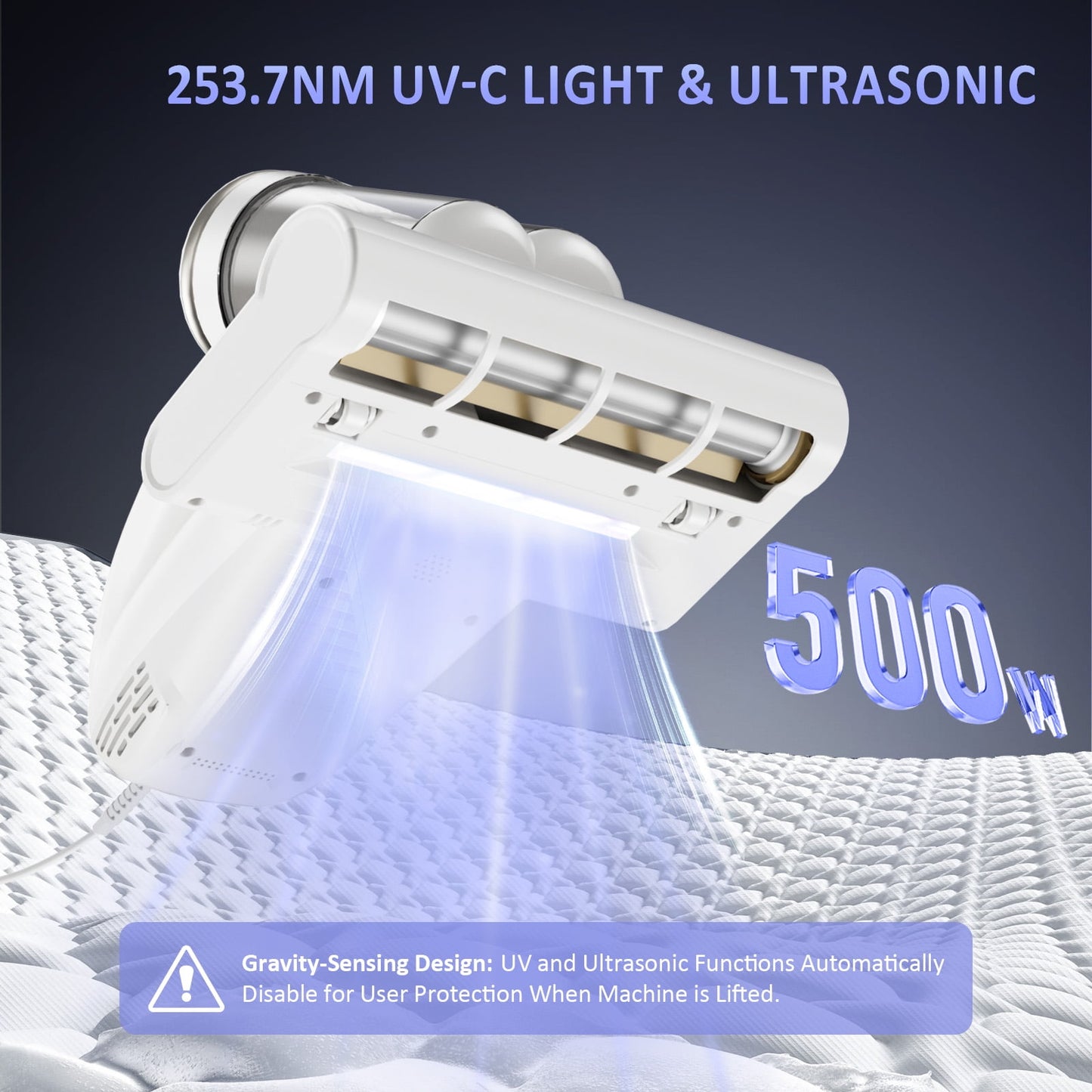 ONSON 16Kpa Mattress & Sofa Cleaner Features 3 Filters, Adjustable Suction & UV Sterilization 02