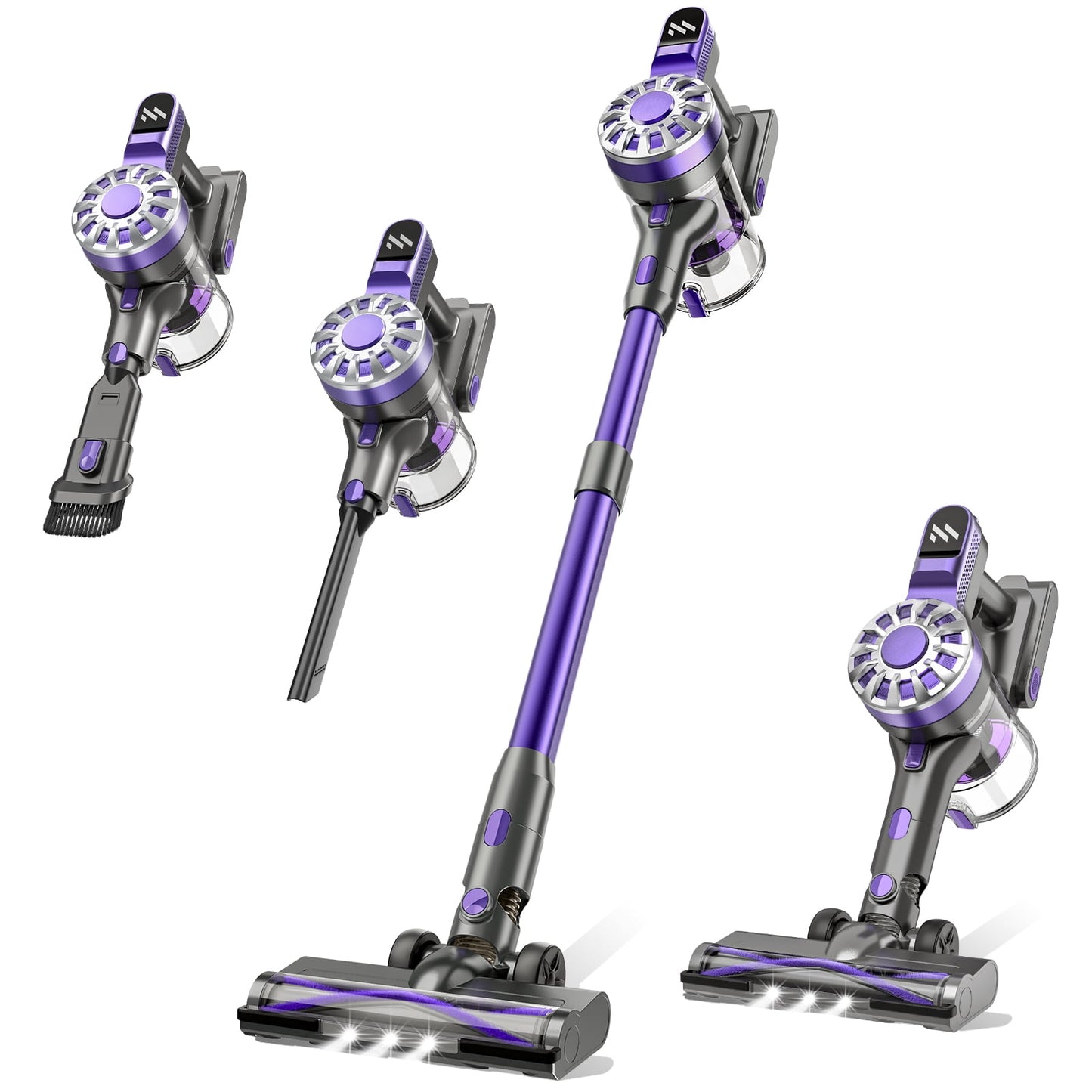GOOVI Cordless Stick Vacuum Cleaner, Powerful Suction Lightweight Vacuum Cleaner for Hard Floor