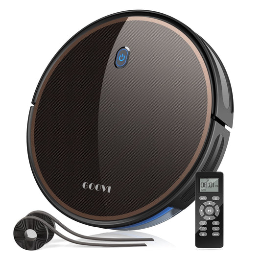 GOOVI Robot Vacuum, 2000Pa Robotic Vacuum Cleaner with Boundary Strips for Pet Hair 05