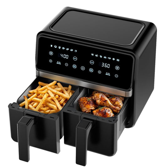 ONSON Dual Basket Air Fryer, 8.5-Quart Large Capacity Air Fryer with Smart Touchscreen, Independent Controls, Easy-Clean,Automatic Shut-Off