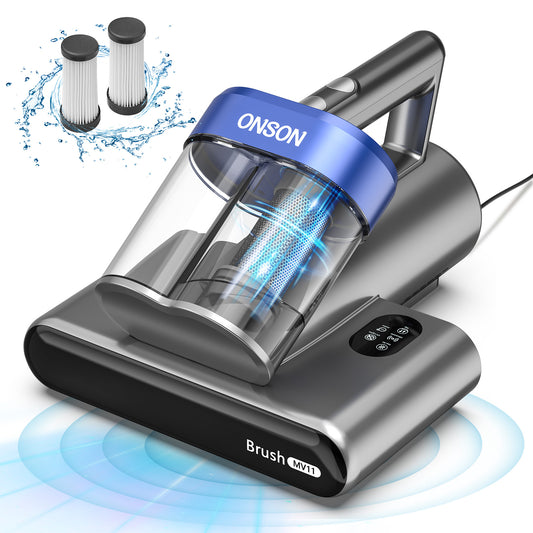 ONSON 16Kpa Mattress Vacuum Cleaner – 3 Filters, Dual Speed & UV Light for Deep Cleaning Beds & Sofas