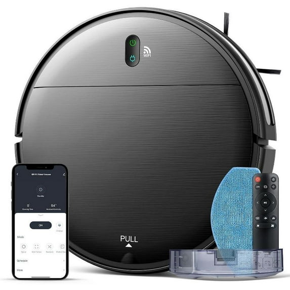 ONSON Robot Vacuum Cleaner,2 in 1 Robot Vacumm Mop Combo, With WiFi/App Connection, for Pet Hair, Hard Floor