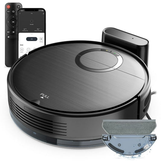 ONSON Robot Vacuum Cleaner and Mop Combo, 2 in 1 Mopping Robotic Vacuum with Schedule, App/Bluetooth/Voice, Max Suction 2000Pa, Self-Charging