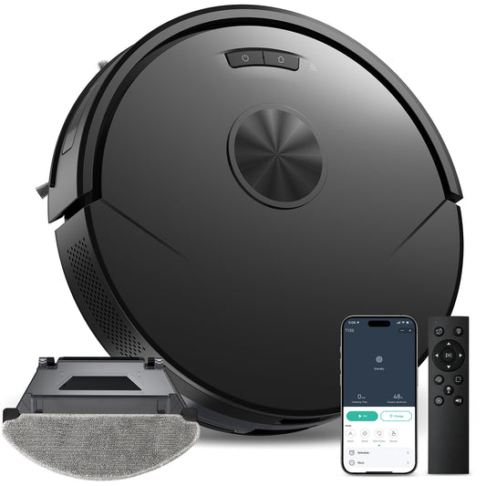 ONSON 8000Pa Robot Vacuum Cleaner and Mop Combo, 2 in 1 Vacuum and Mop With Wi-Fi, Ideal for Hard Floors