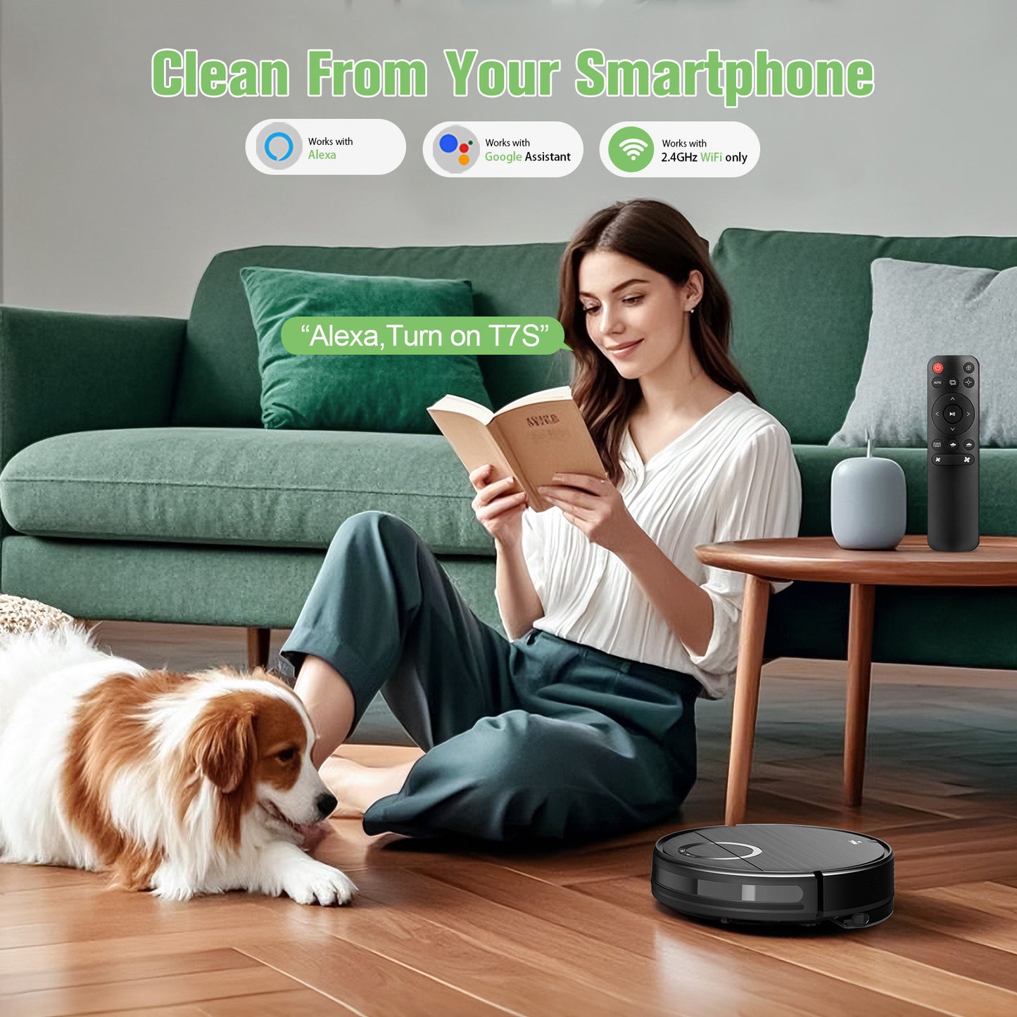 ONSON Robot Vacuum and Mop Combo with Self-Charging, Slim, Ideal for Hard Floor, Pet Hair 02