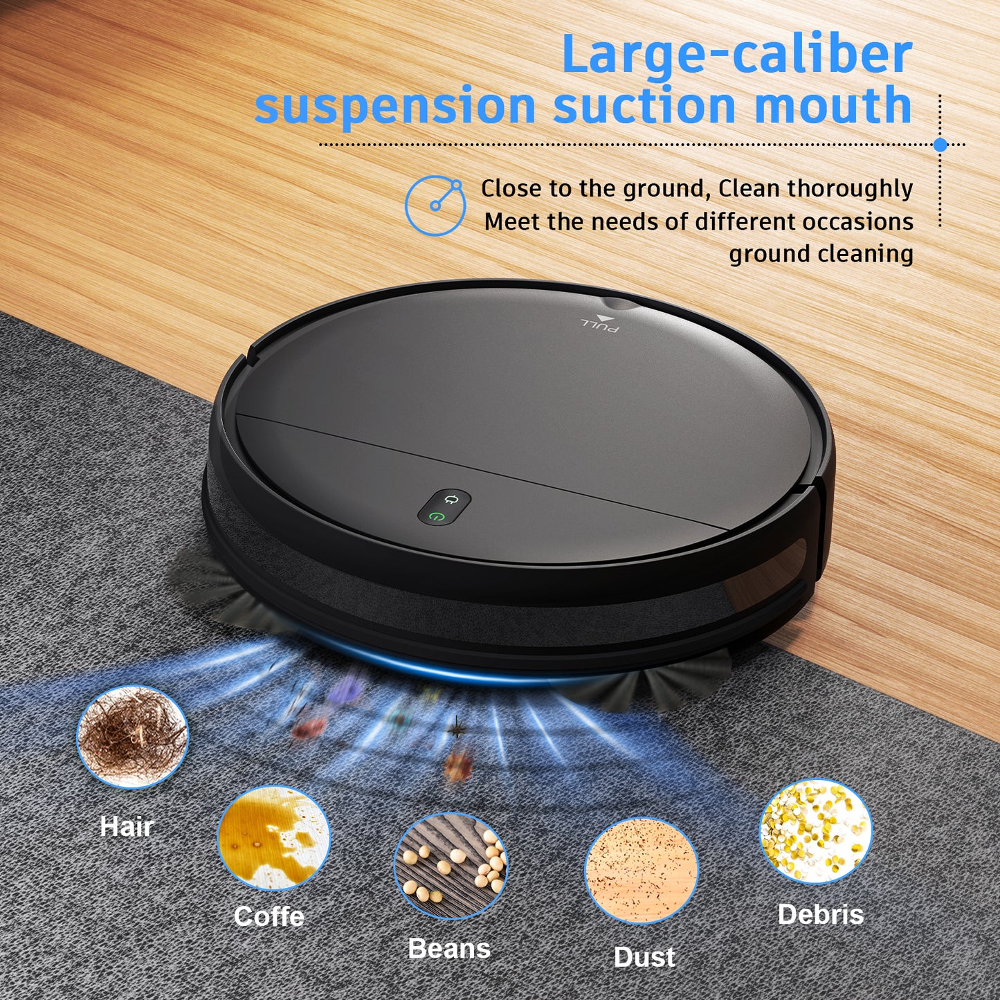 ONSON Robot Vacuum Cleaner,2 in 1 Robot Vacumm Mop Combo, With WiFi/App Connection, for Pet Hair, Hard Floor-Sd
